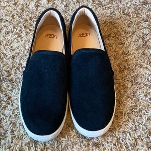 Ugg suede slip on shoes